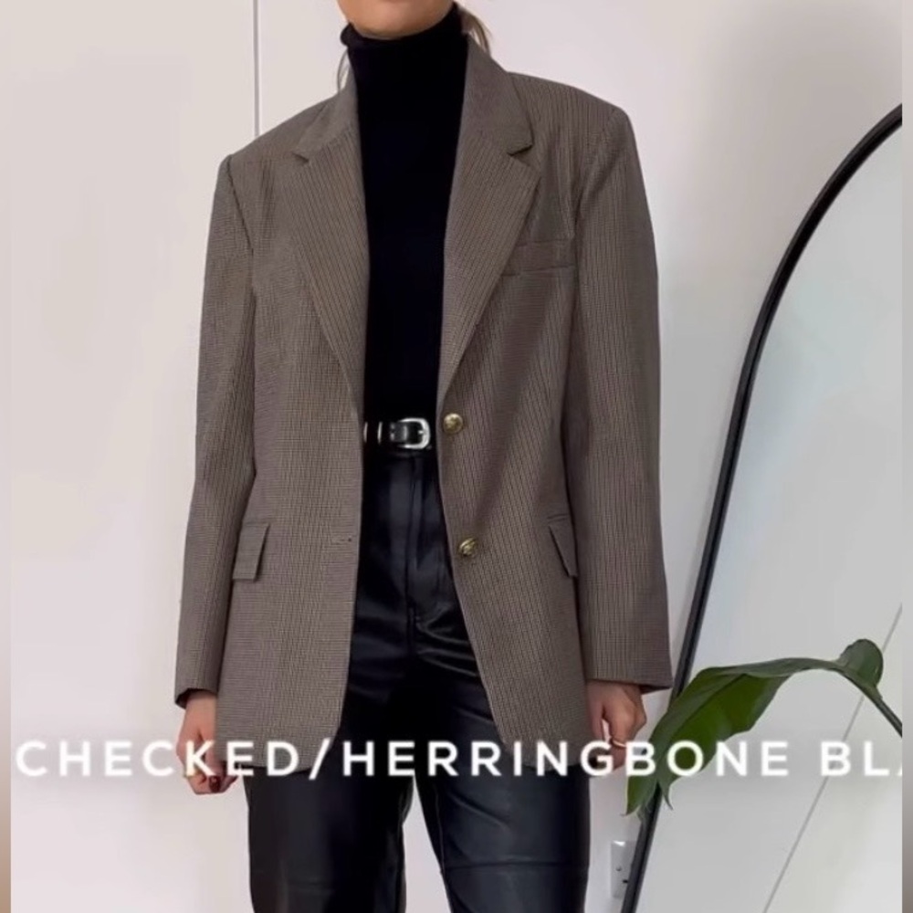 Sanna New York, Checked Herringbone Hanna Blazer
